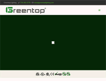 Tablet Screenshot of greentoplighting.com